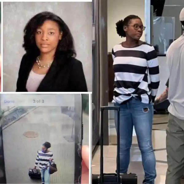 Cameroonian Lady Arrested At The Airport While Trying To Flee After Allegedly Killing 2 Persons In US (Photo)