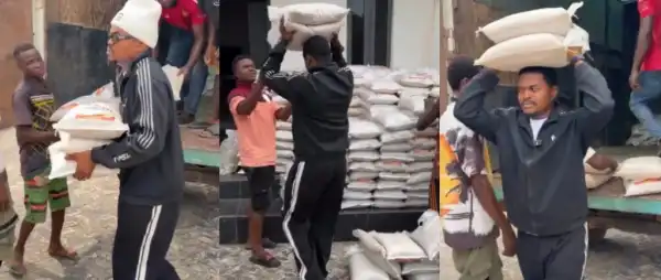 BLord Vows His Entire Village Will Eat Rice, Distributes 3,000 Bags for Christmas