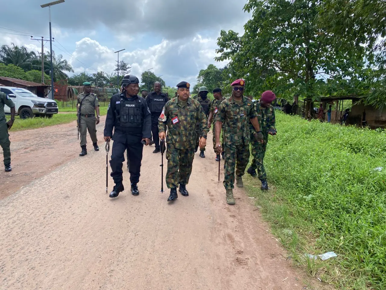 Joint security operatives destroy criminals’ hideouts in Imo