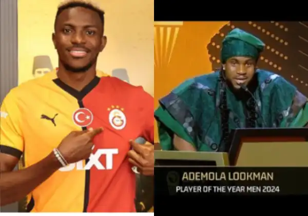 Finally, Osimhen Speaks Out on Ademola Lookman’s CAF Award Win Amid Accusations of Bad Blood And Jealousy