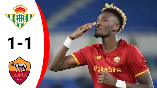 Real Betis vs Roma 1 - 1 (Europa League 2022 Goals & Highlights)