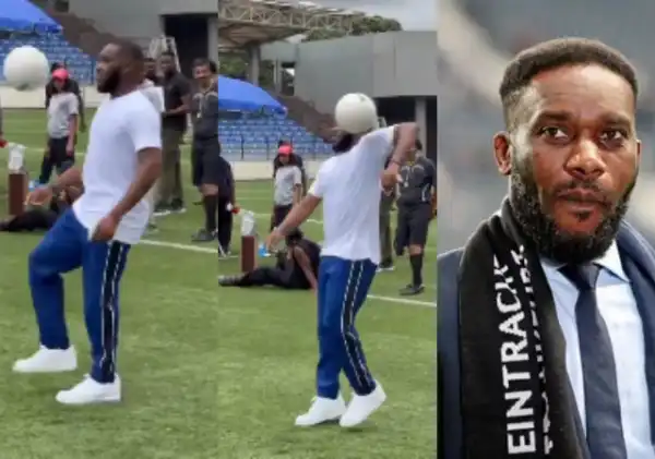 Okocha Stuns Broda Shaggi, Others Amazed With Football Tricks on 51st Birthday