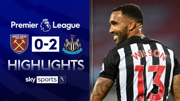 West Ham United 0 -  2 Newcastle United (Premier League) Highlights