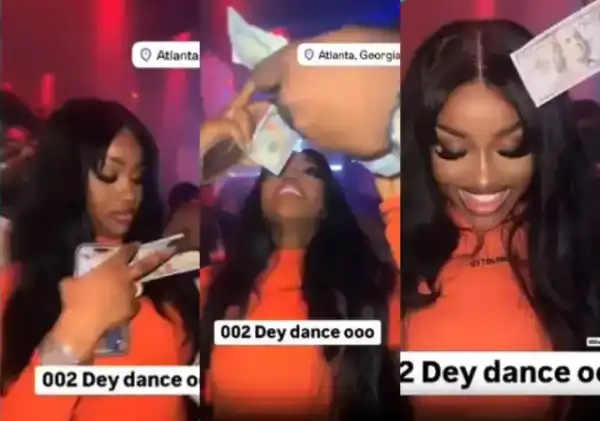 Davido’s wife Chioma pocketed the Money Sprayed on Her at Nightclub