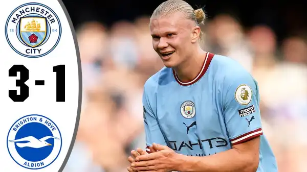 Manchester City vs Brighton 3 - 1 (Premier League 2022 Goals & Highlights)