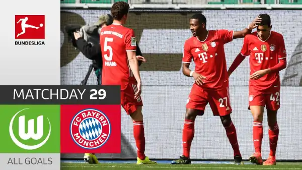 Wolfsburg vs Bayern Munich  2 - 3 (Bundesliga Goals & Highlights 2021)