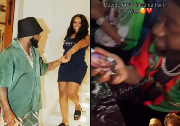 Davido shows Chioma his meal via video call as he revisits Cubana ChiefPriest’s restaurant, video trends