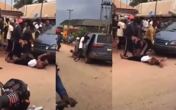 This Is Unbelievable - Police Spokesperson Reacts To Viral Video Of Officers Crushing A Man With A Car In Edo