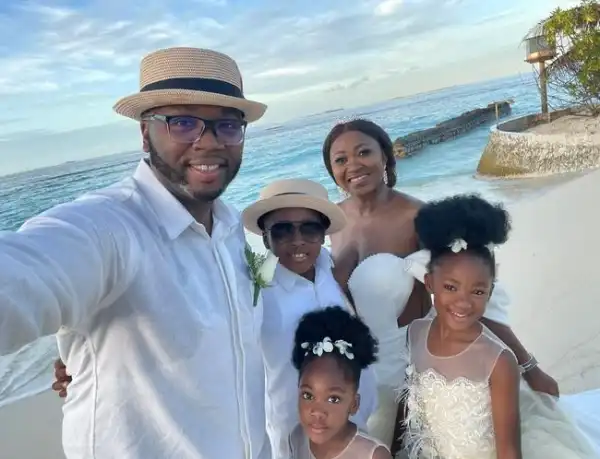 Jason Njoku And Mary Remmy Njoku Renew Their Wedding Vows In Maldives As They Celebrate 10th Wedding Anniversary (Video)