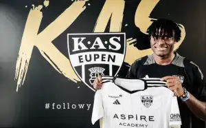 Transfer: Belgian club, KAS Eupen sign Nigerian striker on loan