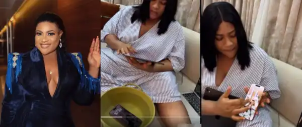 “It’s Not iPhone XR!”- Nkechi Blessing Joins Apple Challenge, Tests Her ₦3m iPhone 17 In Water