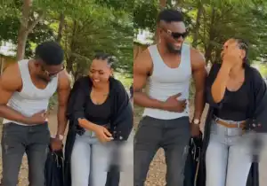 “She’s Missing Young Guys” – Fans Reacts as Regina Daniels and Maurice Sam Jump on Viral Challenge