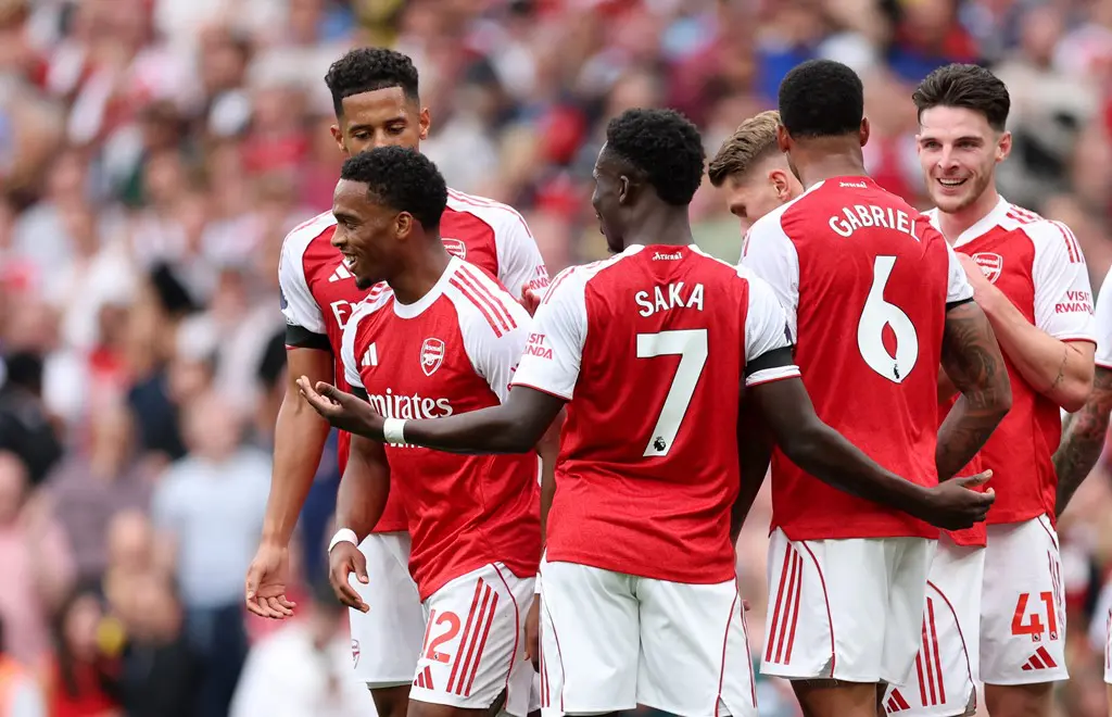 EPL table: Arsenal go top with 5-0 demolition of Leeds