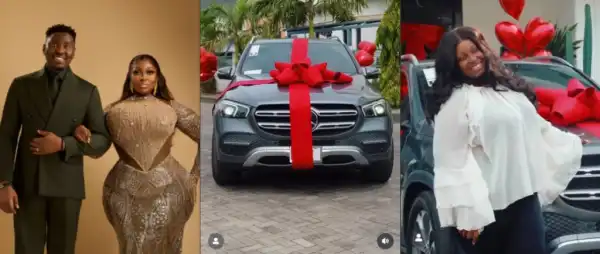 Victor Thompson Presents Wife With Mercedes-Benz Push Gift, Fans Celebrate