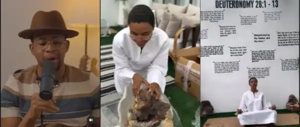 Solomon Buchi Reacts To Nancy Isime’s Prayer Room Video