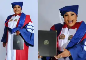 Laide Bakare Thrills As She Receives Honorary Doctorate From American University