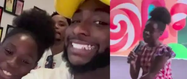 Davido Attends Daughter Imade’s School Christmas Carol Event