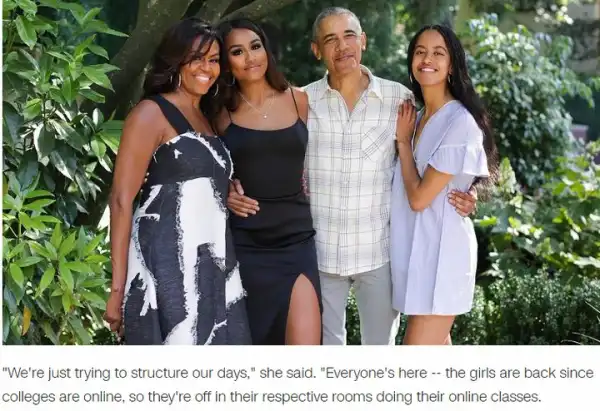 Michelle Obama Describes Her Family
