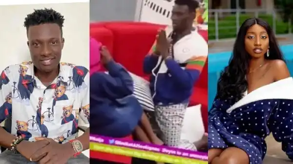 BBNaija: Moment Chizzy Went On His Knees To Profess His Love For Doyin (Video)
