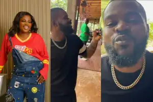 “Love is always in the air” – Funke Akindele declares as she gushes over Falz’s handsomeness in new video