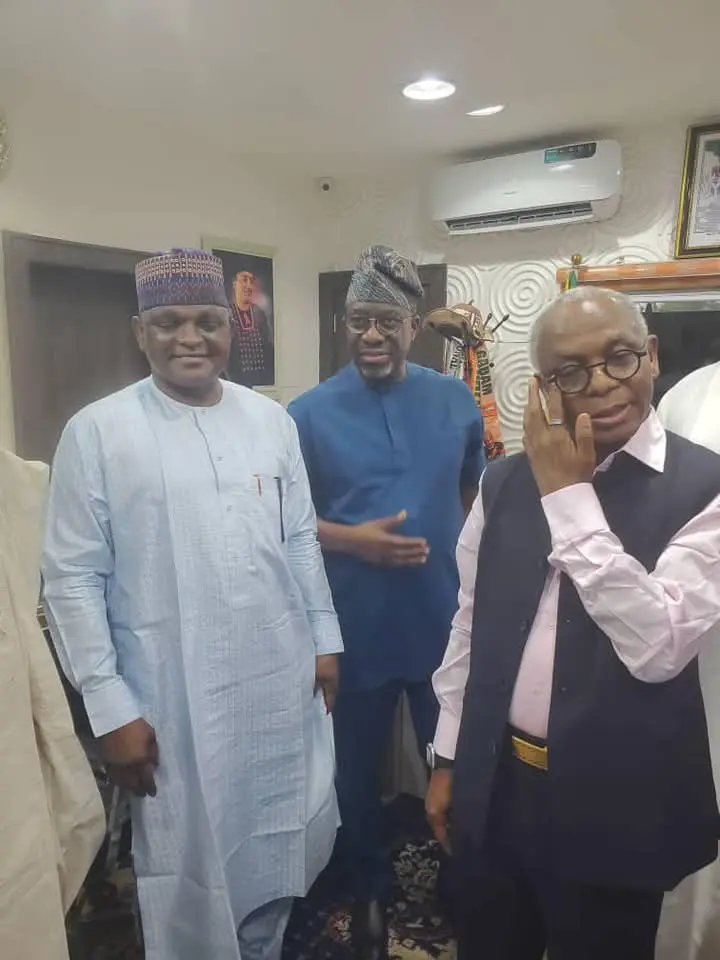 El-Rufai holds ‘strategic meeting’ with Al-Mustapha, SDP Chairman Gabam, PDP’s Segun Sowunmi