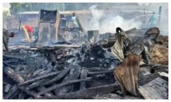 Fire ravages Gombe timber market as Governor orders investigation, promises relief