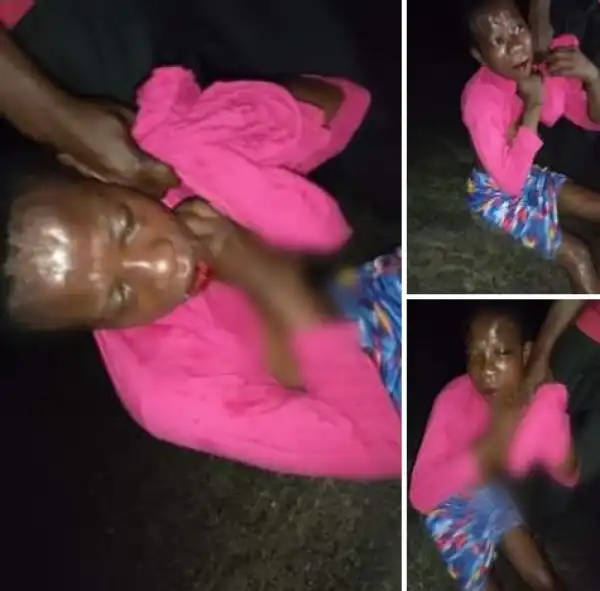 Drama As Young Girl Is Beaten To A Pulp For Allegedly Stealing Generator In Warri (Photo)