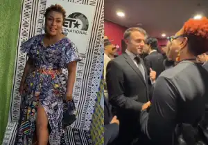 Burna Boy’s Mother Spotted With President Of France Emmanuel Macron In Paris