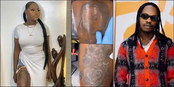 Repentant ‘Olosho’ MandyKiss Replaces Naira Marley’s Tattoo After Finding God