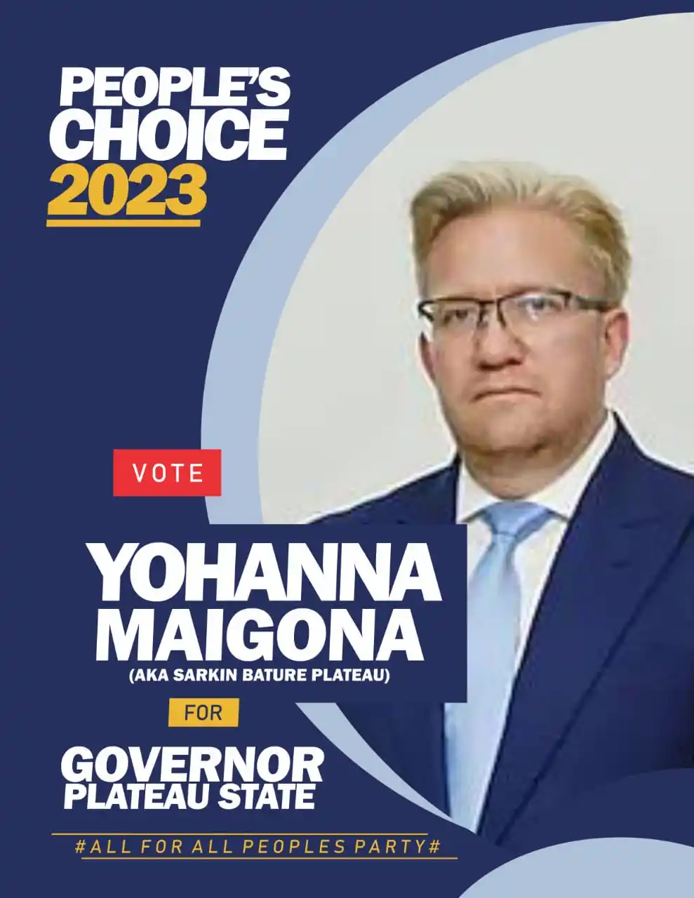 Yohanna Maigona: Dutch Declares Interest To Run For Governor In Plateau