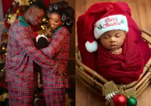 Finally, Wofai Fada Unveils Baby’s Face Amid Christmas Celebration