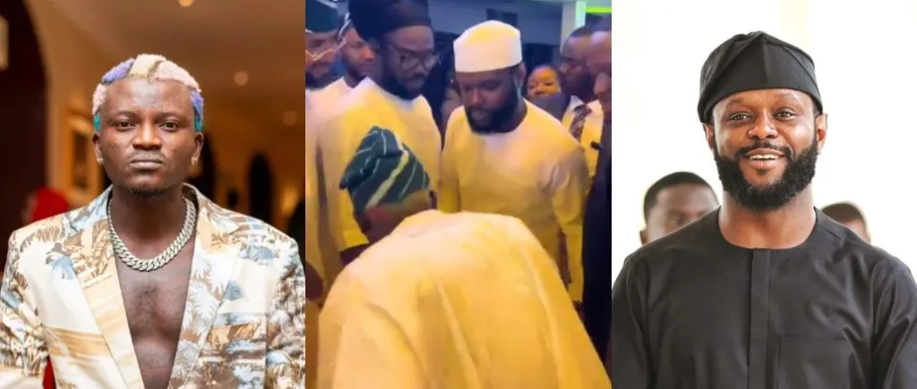 “My Helper Has Arrived”- Portable Hails Seyi Tinubu After Humble Exchange At Seyi Vodi’s Party