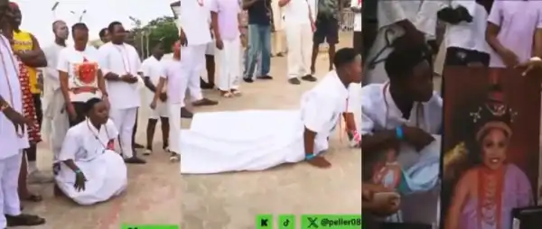 “Follow Me Back”- Moment Peller Loses Composure Meeting Queen of Benin, Receives Gifts