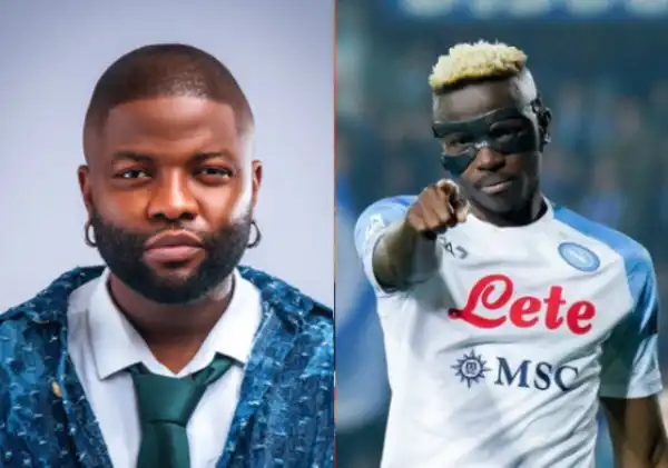 Grateful Skales Thanks Super Eagles Star ‘Victor Osimhen’ For All He Has Done for Him