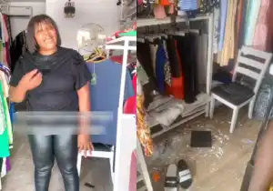 Actress Uche Ogbodo cries out, accuses Policemen of cover-up after her shop was Burgled