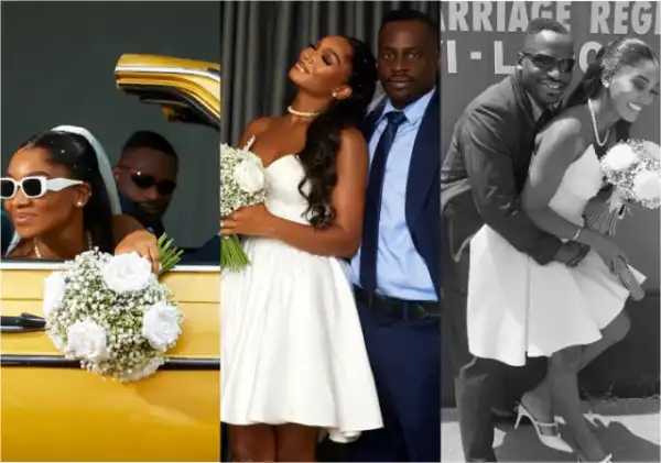 Nollywood Actress, Wofai Fada Shares Photos of Civil Wedding with Taiwo Cole