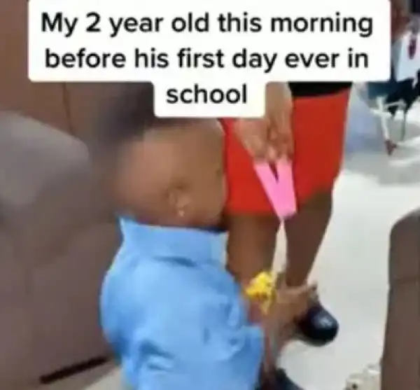2-year-old Wows Parents With Brilliance On His First Day At School (Video)