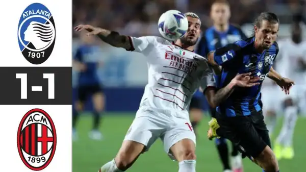 Atalanta vs Milan 1 - 1 (Serie A 2022 Goals & Highlights)