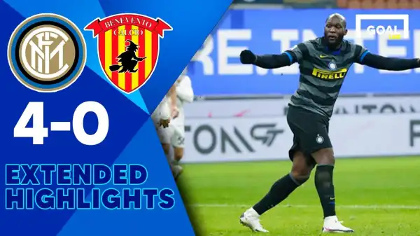 Inter Milan vs Benevento 4 - 0 (Serie A  Goals & Highlights 2021)