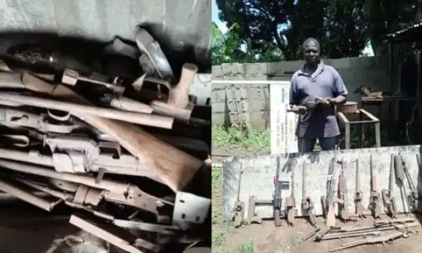 Troops Bust Gun Manufacturing Factory In Kaduna, Recover Dangerous Weapons