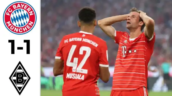 Bayern Munich vs Borussia Monchengladbach 1 - 1 (Bundesliga 2022 Goals & Highlights)