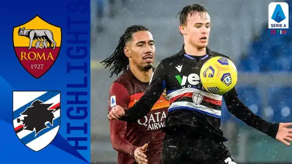 Roma vs Sampdoria 1 - 0 (Serie A Goals & Highlights)