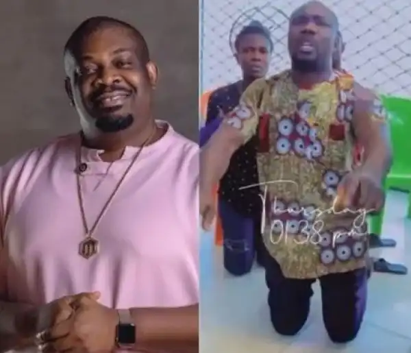 Don Jazzy Pays N570k Damages Fee For Taxi Driver Whose Car Got Burnt (Video)