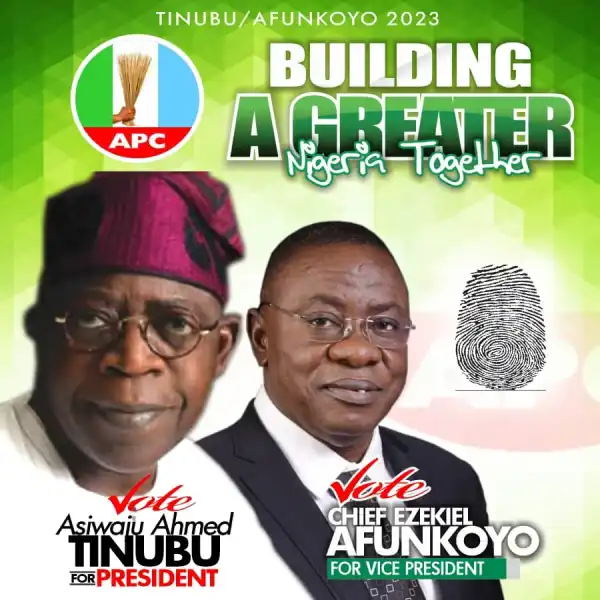 Tinubu: A.P.C Group Calls For Adoption Of Ezekiel Afunkoyo As Vice President