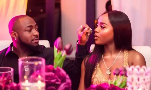 Chioma Blushes Hard As Davido Compliments Her Cooking Skills