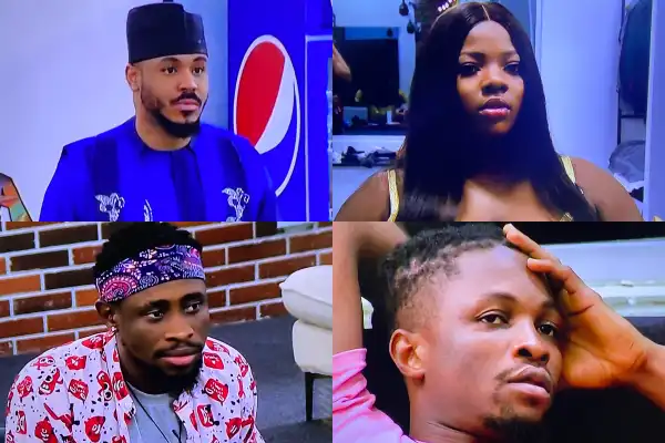 #BBNaija: Ozo, Dorathy, Laycon And Triky Tee Face Possible Eviction Tonight