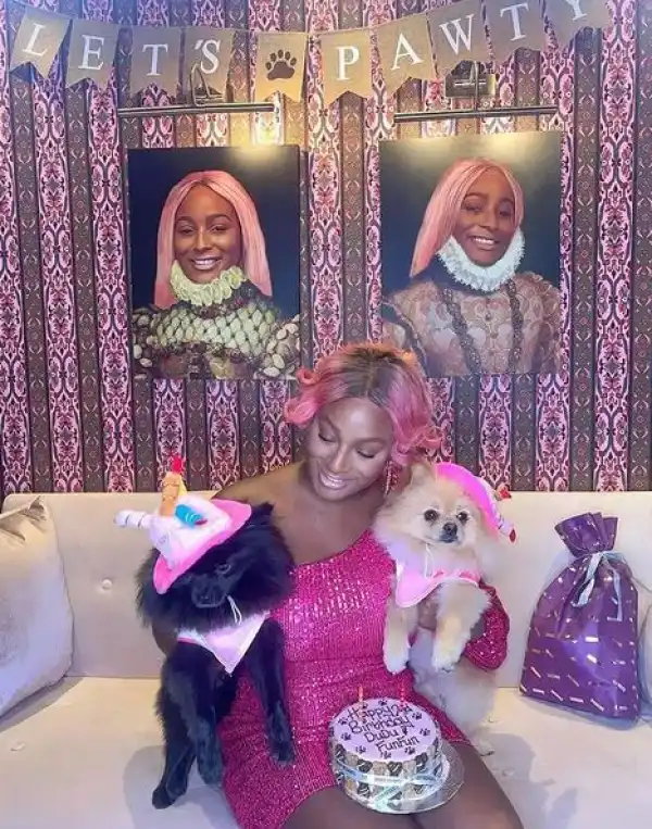 Time Flies As A Mother – DJ Cuppy Celebrates Her Dogs As They Turn 2