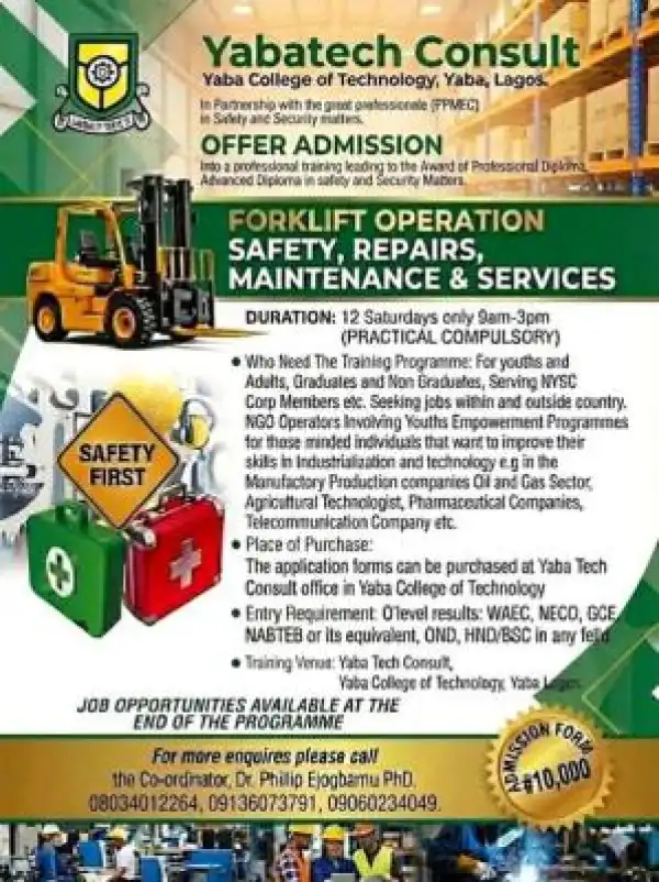 YABATECH Consult announces professional diploma in safety and security training