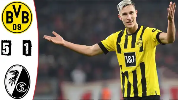 Borussia Dortmund vs SC Freiburg 5 - 1 (Bundesliga 2023 Goals & Highlights)