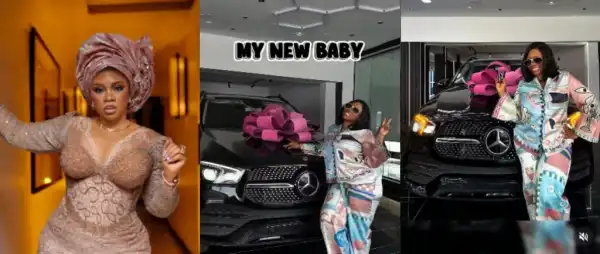 Actress Wumi Toriola Appreciates Fans Following Luxury Mercedes-Benz Gift To Herself